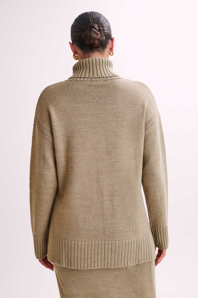 Meshki Brittany High Neck Knit レディース セーター ピンク 日本 | O3R-1793