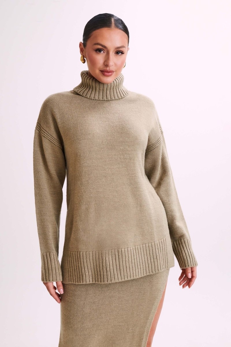 Meshki Brittany High Neck Knit レディース セーター ピンク 日本 | O3R-1793