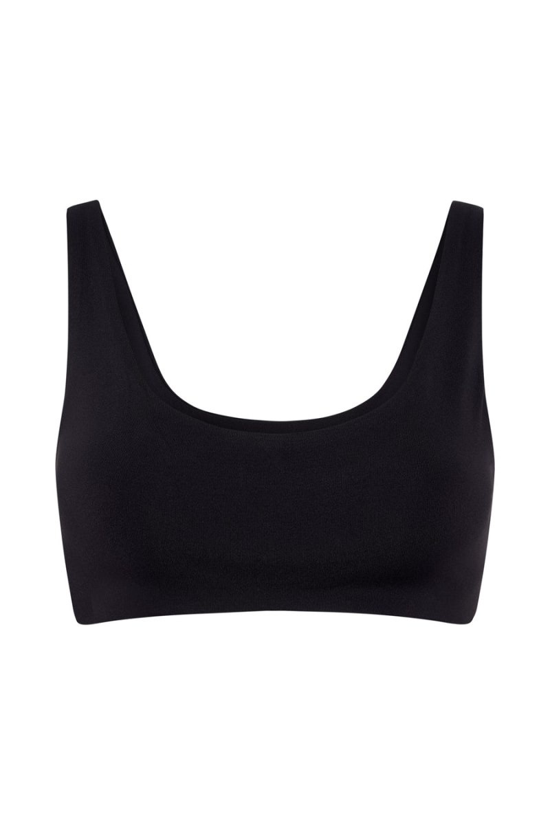 Meshki Jemma Scoop Neck Super Crop レディース トップス 黒 日本 | B3G-8876