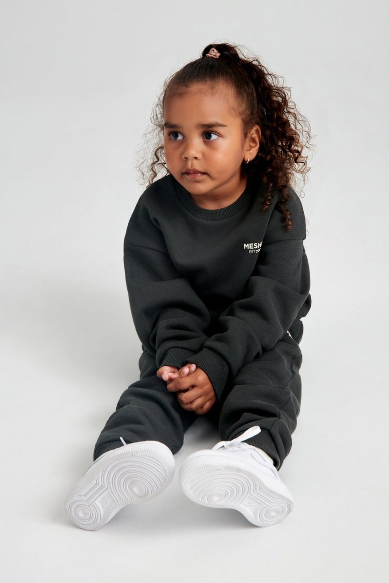 Meshki Phoenix Kids Unisex Crewneck レディース セーター 黒 日本 | S1V-8075