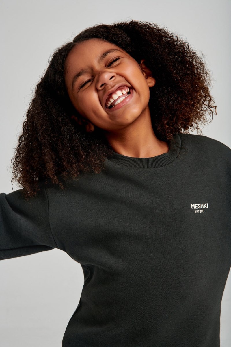 Meshki Phoenix Kids Unisex Crewneck レディース セーター 黒 日本 | S1V-8075