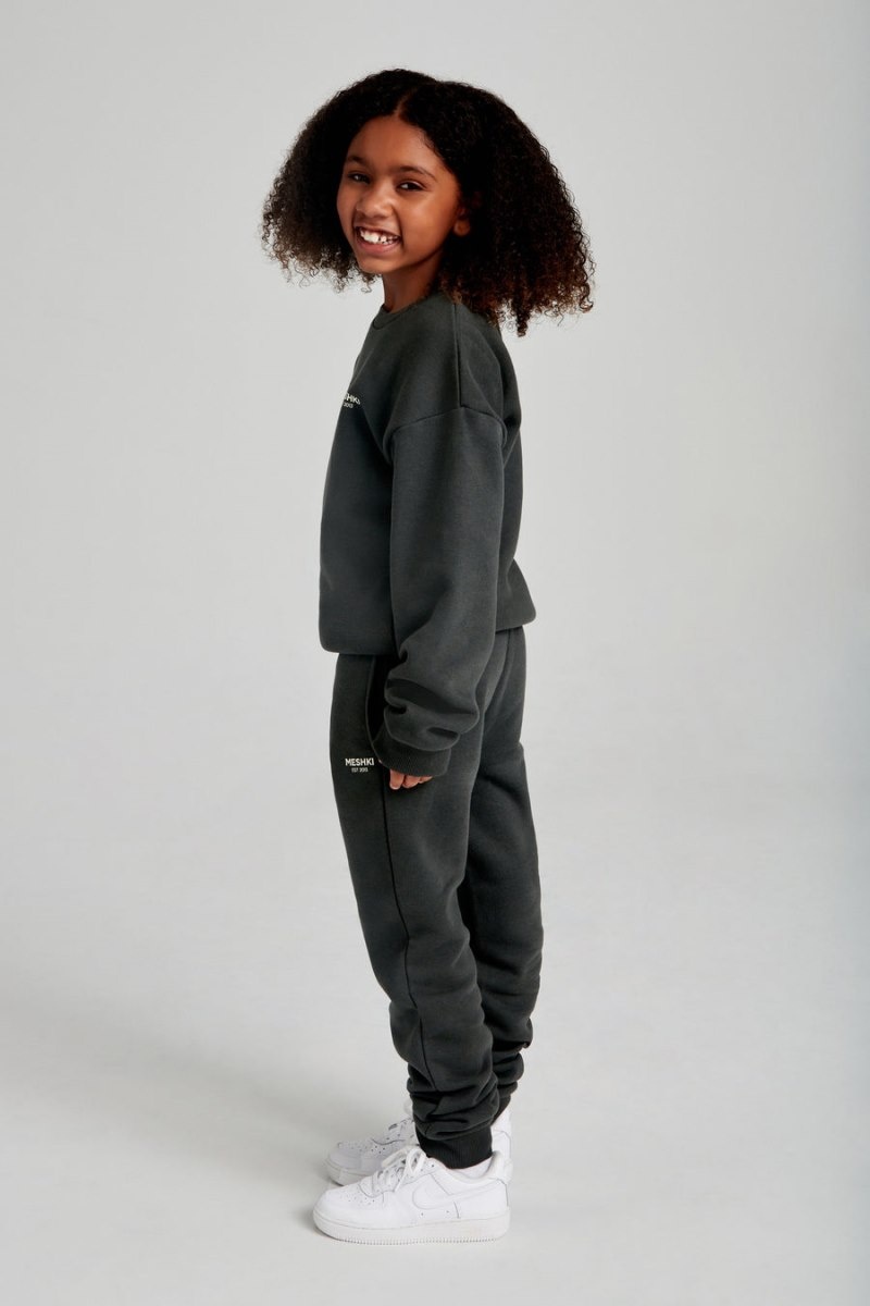 Meshki Phoenix Kids Unisex Crewneck レディース セーター 黒 日本 | S1V-8075