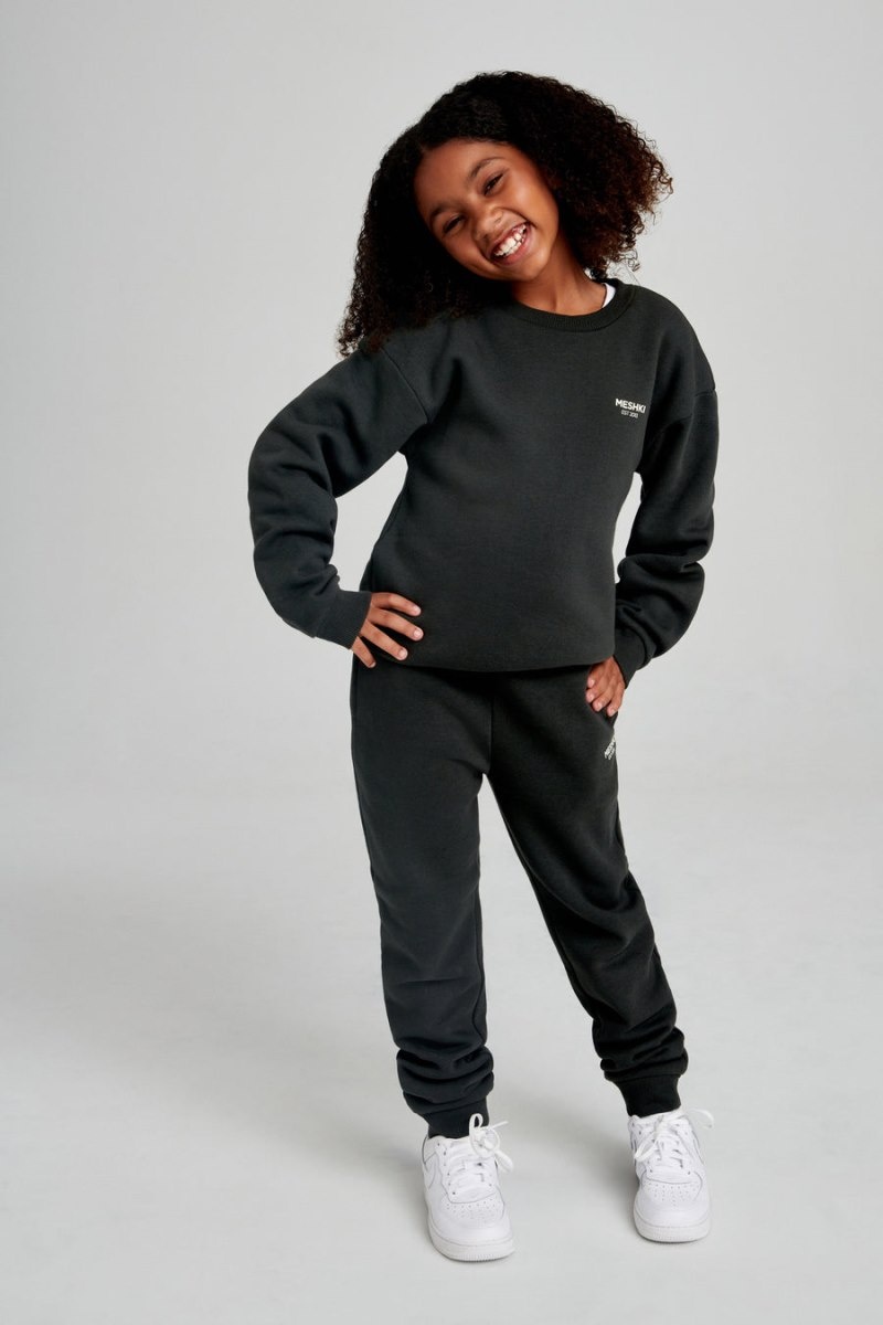 Meshki Phoenix Kids Unisex Crewneck レディース セーター 黒 日本 | S1V-8075